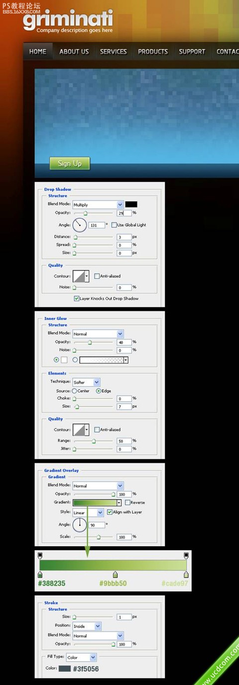 photoshop网页应用教程:制作色彩丰富的网页(6)-第28张图片-快备云