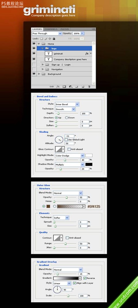 photoshop网页应用教程:制作色彩丰富的网页(6)-第8张图片-快备云