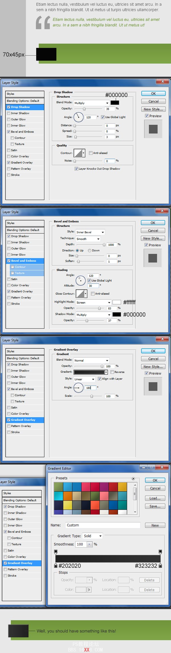 Photoshop cs4教程:制作专业网站的2.0布局(3)-第105张图片-快备云