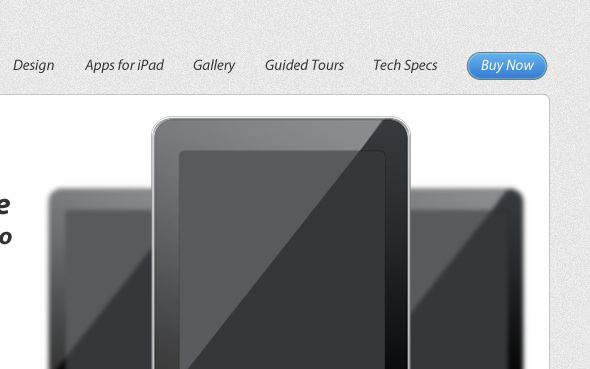  PS设计一个干净的苹果iPad产品网站网(11)-第30张图片-快备云