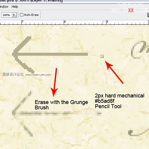 Photoshop教程:设计一个破旧的卡通网站布局(3)-第10张图片-快备云