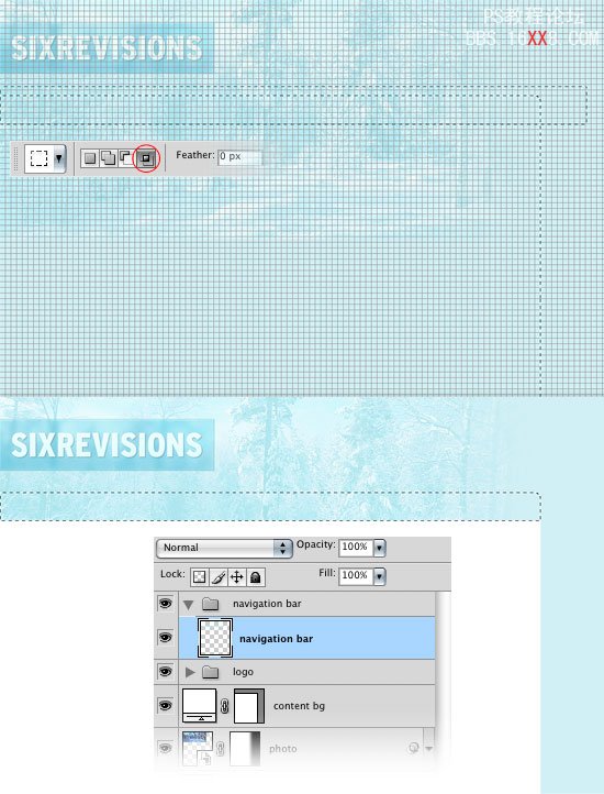  Photoshop设计制作冬天主题的网页教程(3)-第13张图片-快备云